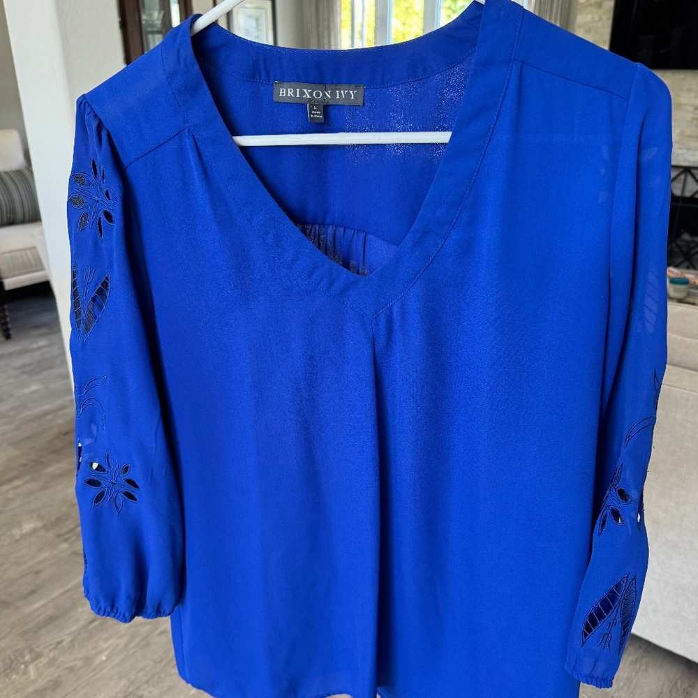 Royal Blue Blouse